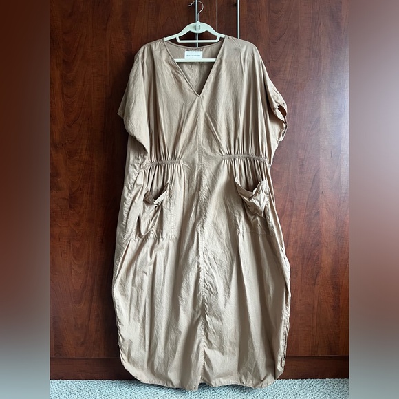 Monica Cordera Maxi Cotton Dress, Nougat - Picture 6 of 9